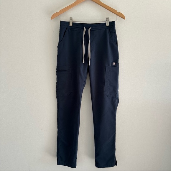 FIGS Navy Blue Technical Pants Yola Skinny Scrub Pants XXS P - Picture 1 of 8